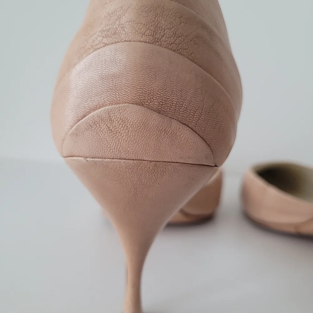 Prada Nude Heel Shoe Neiman Marcus - Picture 5 of 17
